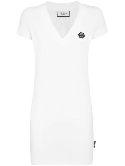 Philipp Plein T-Shirtkleid mit Strass - Weiß von Philipp Plein