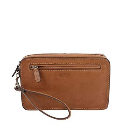 Picard Handgelenktasche S mit Reisverschluss Toscana Leder Small 14 x 23 x 5,5 cm (H/B/T) Herren Aktentaschen (8966), beige|braun von Picard