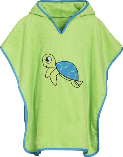 Playshoes Bademantel Handtuch Unisex Kinder,Schildkröte,L (ab ca. 4 Jahre) von Playshoes