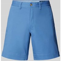 Polo Ralph Lauren Stretch Straight Fit Shorts mit Gürtelschlaufen Modell 'BEDFORD' in Blau, Größe 36 von Polo Ralph Lauren