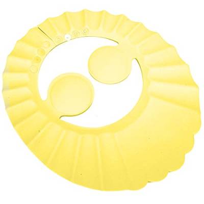 Baby Dusch Haube, Haar Sonnenschirm Schild, Baby Dusche Shampoo Badehut Silikon Haar Sonnenschutz Schild Ohr Schutz Hut für Kind (Gelb) von Pongnas