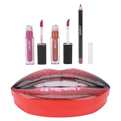 Matte Liquid Lipstick & Lip Liner Pens Set, Liquid Lipstick Lip Liner Long Lasting Lip Glaze Kit, Lip Gloss Set, Lippen Make-up Geschenksets für Mädchen und Frauen von Pongnas