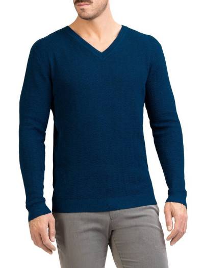 Posh Gear V-Ausschnitt-Pullover Herren V-Neck Pullover Maglione Alpakawolle von Posh Gear