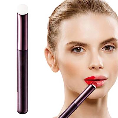 Lippenpinsel für Lippenstift | Concealer unter dem Augen-Make-up - Foundation-Pinsel mit kurzem Röhrendesign, flüssiger Make-up-Foundation-Pinsel, Concealer-Pinsel unter den Augen für Frauen von Povanjer