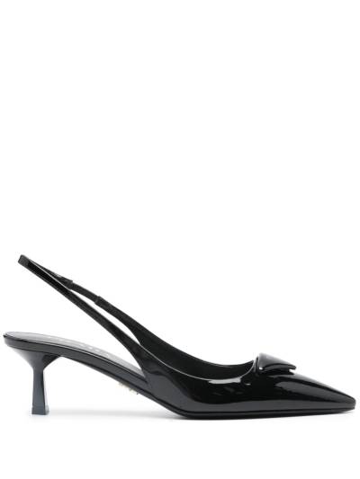 Prada Pumps aus Lackleder 65mm - Schwarz von Prada