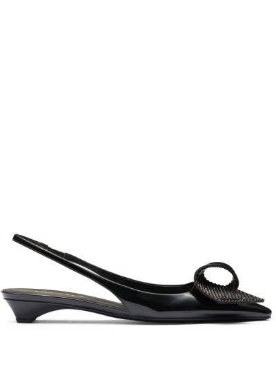 Prada Pumps mit Applikation 25mm - Schwarz von Prada