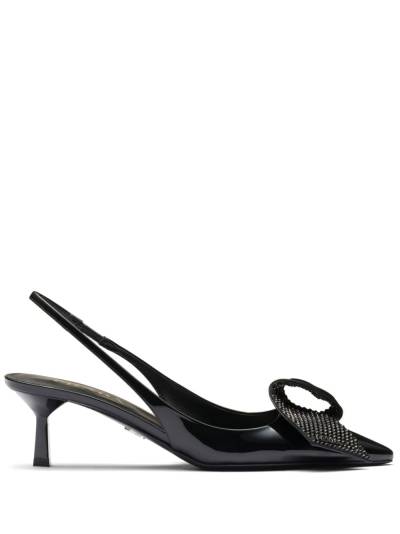 Prada Pumps mit Flechtdetail 60mm - Schwarz von Prada