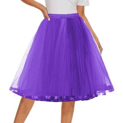 Regenbogen Rock Damen Tüll, Tutu Tüllrock Petticoat Damenrock Tutu Regenbog-Rock Mädchen Karneval Kostüm Tanzkleid Damen Tütü Ballettkleidung von Prevently