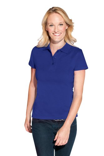 Superior Poloshirt Plus Size Damen, Königsblau, XXXL von Promodoro