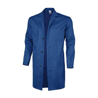 Qualitex Basic Arbeitskittel, 100 % Baumwolle, 240 g/m², Herren, 61951DF, kornblau, 44 von QUALITEX HIGH QUALITY WORKWEAR