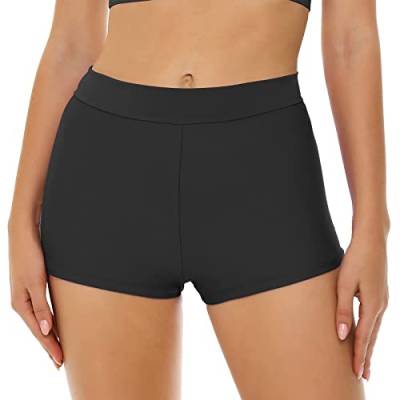 Damen Badeshorts Bauchkontrolle Schwimmshorts Schnell Trocknend Boardshorts Schwimmunterteil UPF50+ Damen Badeshorts Kurze Badehose Schwimmshorts Wassersport Boardshorts Schwimmhose UV Schutz von QinMMSPORTS