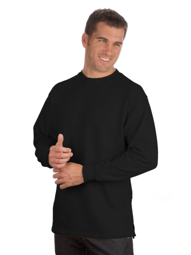 Qualityshirts Basic Sweatshirt, Gr. 5XL, schwarz von Qualityshirts