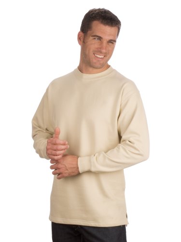 Qualityshirts Basic Sweatshirt, Gr. L, beige von Qualityshirts