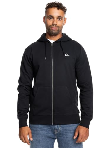 Quiksilver Herren Basic Hood Zip Young Men Sweatshirt, Schwarz, L von Quiksilver