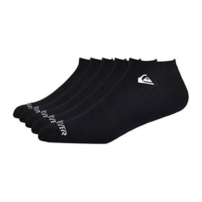 Quiksilver Men's 5-Pack Embroidered Logo Low Cut Socks, Black, 10/13 von Quiksilver