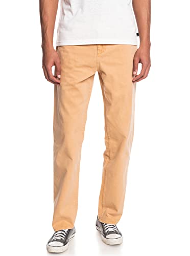 Quiksilver Natural Dye - Organic Baggy Fit Jeans for Men - Bio-Jeans mit Baggy Fit - Männer - 28 - Braun. von Quiksilver