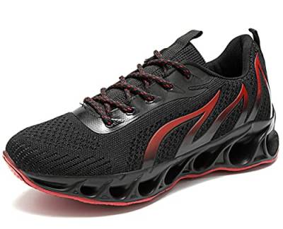 RANVAOO Laufschuhe Herren Sportschuhe Atmungsaktiv Turnschuhe Straßenlaufschuhe Damen Sneaker Joggingschuhe Walkingschuhe Traillauf Fitness Schuhe (Schwarz 918,39) von RANVAOO