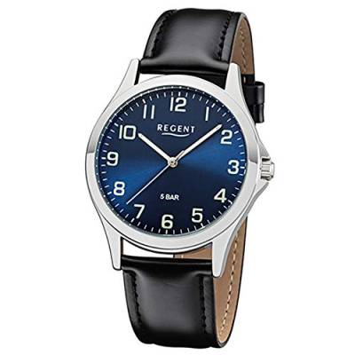 Regent Herren Analog Miyota 2035 Uhr mit Kunstleder Armband 11110755 von REGENT