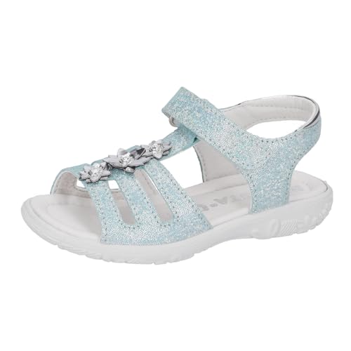 RICOSTA Mädchen Sandalen Cleo, Kinder Sommerschuhe, Weite: Mittel, Klettverschluss, Freizeitschuhe, offene Schuhe, Strandschuhe, Jade (520), 27 EU von RICOSTA