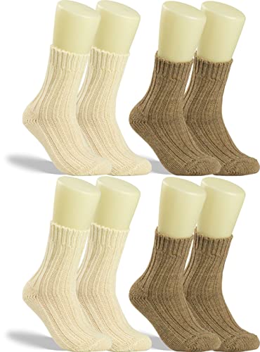 RS. Harmony | Kuschelsocken | Soft Alpaka | 4 Paar | natur, wollweiß | 35-38 von RS. Harmony