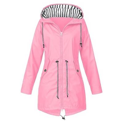 RYTEJFES Regenjacke Wasserdicht Atmungsaktiv Damen Leichte XXXL 164 Regenmantel Übergangsjacke Wind Jacke Softshelljacke Outdoorjacke Windbreaker Regenjacke Windjacke Regenponcho S von RYTEJFES