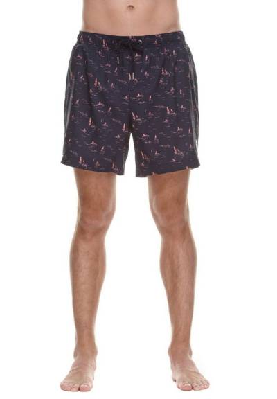 Ragwear Badeshorts Ragwear Herren Badeshorts STANNIS 2112-50015 Coral 4005 Dunkelblau von Ragwear