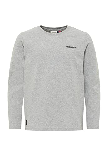 Ragwear Jungen Longsleeve Shirt Gurgi Langarm T-Shirt Hemd einfarbig Übergangs Shirt (DE/NL/SE/PL, Numerisch, 152, Regular, Grey) von Ragwear