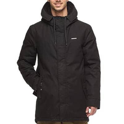 Ragwear M Mr Smith Schwarz - Komfortable wasserabweisende Herren Winterjacke, Größe 3XL - Farbe Black von Ragwear