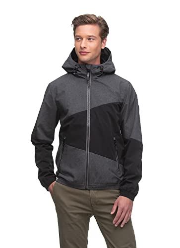 Ragwear TANER Herren Männer Jacke,Übergangsjacke mit Kapuze,wasserdicht,bequem,Schwarz,XL von Ragwear