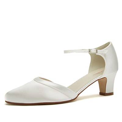 Rainbow Club Damen Brautschuhe Anika - Two Peace Pumps, Ivory/Creme, Gr.-43 (UK 10) von Rainbow Club