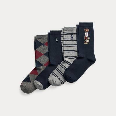 4er-Pack Crew-Socken mit Polo Bear von Ralph Lauren