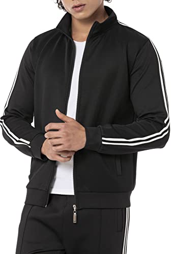 Redbridge Herren Sweatjacke mit Reißverschluss Sweatshirt Trainingsjacke Schwarz XL von Redbridge