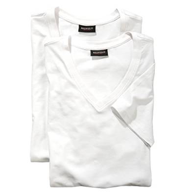 Redfield Weißes Doppelpack T-Shirt V-Ausschnitt XXL, Größe:8XL von Redfield