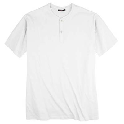Redfield T-Shirt weiß mit Knopfleiste Übergröße, XL Größe:6XL von Redfield