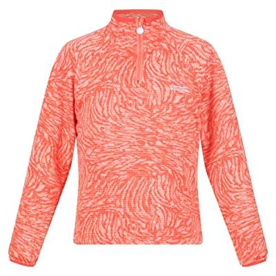 Regatta Unisex Jr Highton HalfZp Sweater, Fusion Coral Animal, 3 Years von Regatta