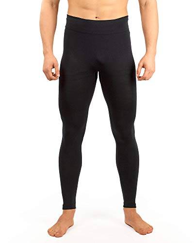 Relaxsan Zero 3000 (Schwarz, S) Thermo Unterhose Lang Leggings Herren Thermounterwäsche Ultraleicht atmungsaktiv aus Dryarn-Faser und Merinowolle von Relaxsan