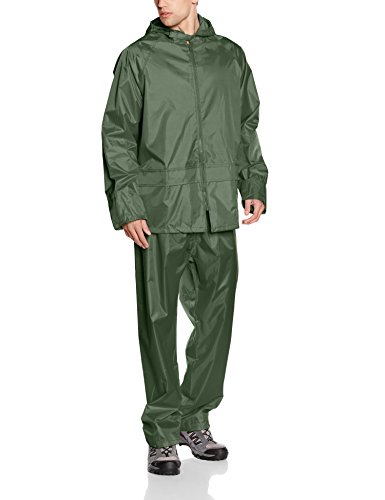 Result Herren Heavyweight Waterproof Jacket & Trouser Set Regenmantel, Grün-Grün, X-Large von Result