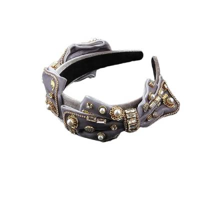 Rfmfkkg Damen Kopfbedeckung Flanell mit Strass Schleife Stirnband Party Licht Haarschmuck Haarspangen 3 von Rfmfkkg