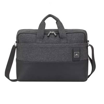 RIVACASE modische Notebooktasche Laptoptasche Schultertasche für Ihr Notebook bis 15,6 Zoll und Dokumente - passend für MacBooks und Ultrabooks / 8831 Grau von Rivacase