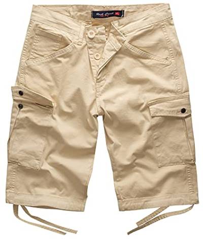 Rock Creek Herren Cargo Shorts Chinoshorts Kurze Hose Short Cargoshorts Sommer Kurzehose Sommerhose Bermudas Stretch Short RC-393 Beige W40 von Rock Creek