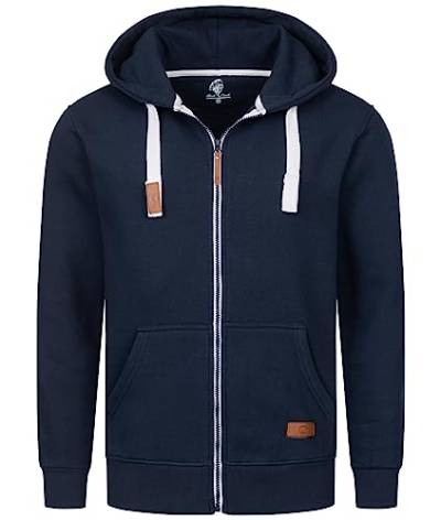 Rock Creek Herren Kapuzenpullover mit Reißverschluss Pullover Hoodie Kapuzenjacke Sweatshirt Kapuzensweatjacke Kapuzenpulli H-341 Navy 3XL von Rock Creek