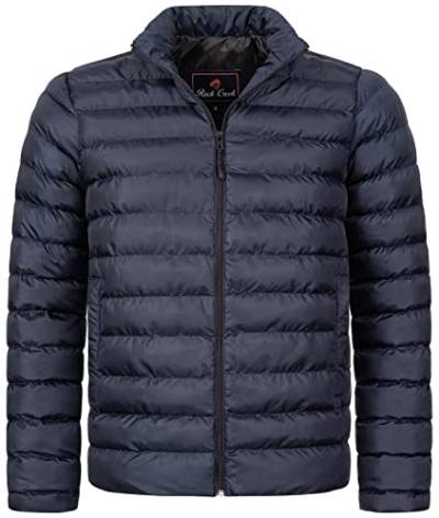 Rock Creek Herren Steppjacke Übergangsjacke Leicht Herrenjacke Männer Jacken Stepp Jacken mit Kapuze Daunenjacke Thremojacke H-320 Dunkelblau 2XL von Rock Creek