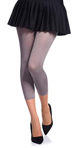 Romartex Damen Mikrofaser Capri Leggings 60 DEN, XS/S, macchiato von Romartex