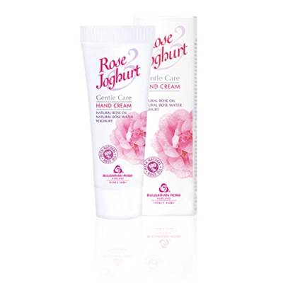 Handcreme Rose Joghurt mit Rosenöl, Rosenwasser und Joghurt 75 ml von Rose - Joghurt