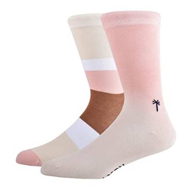 Roxy Damen 2er-Pack Dip Dye halbgepolsterte Crew-Socken, Blush, Einheitsgröße von Roxy