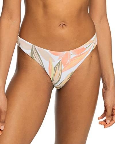 Roxy Damen Beach Classics Tanga-Bikinihose Bikini-Unterteile, Bright White Subtly Salty Flat 231, XS von Roxy