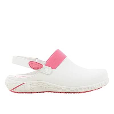 SAFETY JOGGER Arbeitsschuhe Damen - DANY - Leichter, Bequemer Arbeitsschuh mit Klettverschluss, ideal für Pflege, Küche oder Innenbereich, rutschfest und Stoßdämpfend Sicherheitsclog, Rosa, 38 EU von SAFETY JOGGER