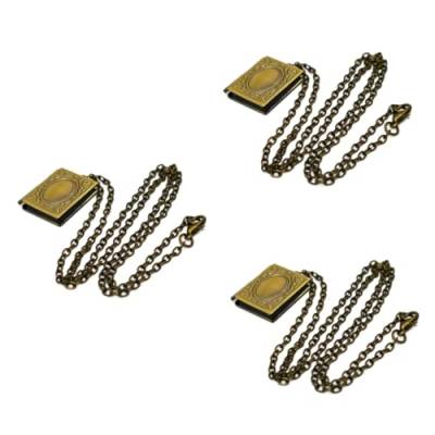 SAFIGLE 3St Halskette mit Fotoanhänger Vintage Halskettenschmuck geschenke für valentinstag valentinsgeschenk eine Halskette Foto-Halskette Halskette mit Fotokoffer-Anhänger Bild von SAFIGLE