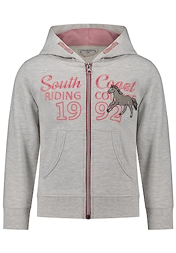 SALT AND PEPPER Mädchen Sweatshirtjacke mit Schriftzug und Pferde Motiv von SALT AND PEPPER