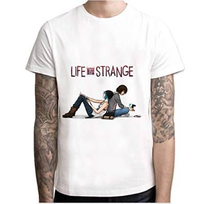 Life is Strange T-Shirt Men Summer t-Shirt Boy Print Tshirt Anime t Shirt White Color Tops tees M7R1158 von SEMI
